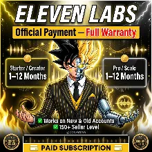 {Продление платной подписки} ElevenLabs Creator/Pro/Scale/Business на вашем счете