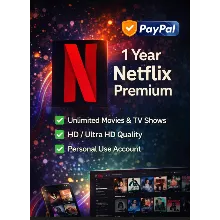 Netflix Premium 12 месяцев | Личный аккаунт | Полный доступ | Оплата PayPal