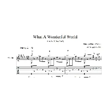What a Wonderful World (Louis Armstrong) guitar sheet music