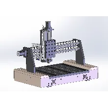 3D модель фрезерного станка с чпу - фрезерный станок с чпу №2