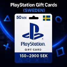 PlayStation Gift Cards Швеция (SE) 150–2900 SEK | Коды пополнения PSN
