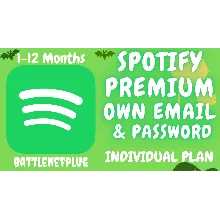 Spotify для индивидуальных пользователей (1-12 месяцев), собственный адрес электронно