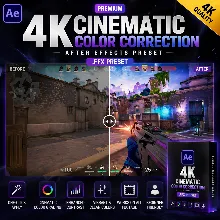 4K кинематографический пресет цветокоррекции (.FFX) – премиум CC для Adobe After Effe