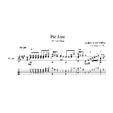 Pie Jesu (Andrew Lloyd Webber) guitar sheet music