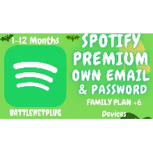 Spotify Premium Family: собственный адрес электронной почты и пароль (1-12 месяцев) |