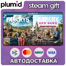 Far Cry 5 + Far Cry New Dawn Deluxe Edition Bundle Steam Gift / Россия + МИР / АВТО