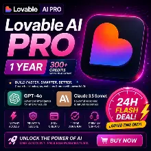 Lovable AI Pro – 1 год | 304+ кредитов на вашем аккаунте | GPT-4o и Claude 3.5 Sonnet