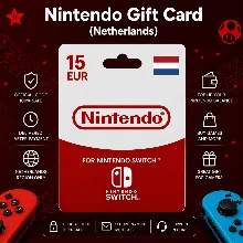 Nintendo Gift Card (Нидерланды) 15–100 EUR | Код пополнения Nintendo