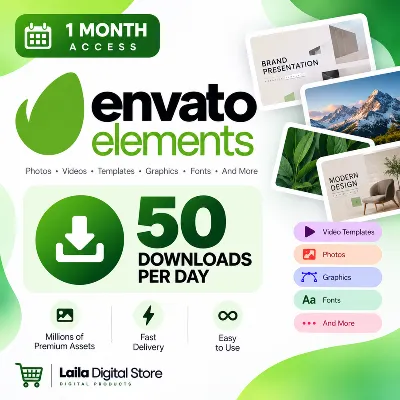 Envato Elements на 1 месяц - Панель загрузки - 50 загрузок в день - $1.50 - irongamers.ru