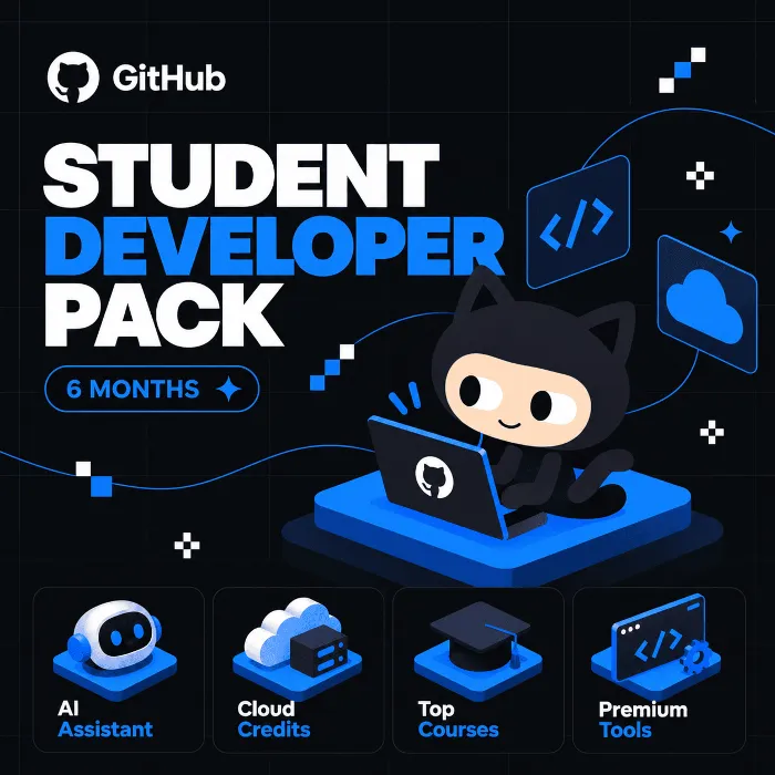 6 месяцев GitHub Student Developer Pack · GitHub Copilot Student — Полный доступ