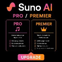 Suno AI Pro/Premier 1-12M | Официальное продление | Любой аккаунт | Полная гарантия