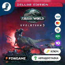 Jurassic World Evolution 3 - Deluxe Edition (РУ+СНГ) КЛЮЧ STEAM