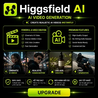 Higgsfield AI 1-12M | Официальное продление | Для любого аккаунта | Полная гарантия - irongamers.ru