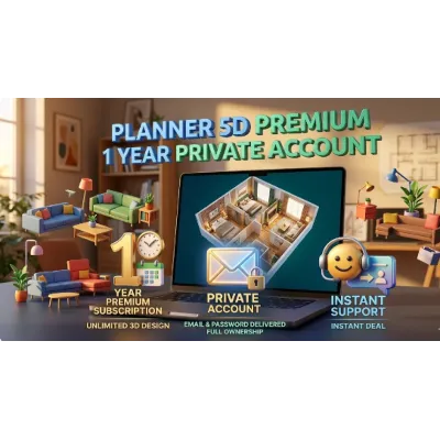 Planner 5D Premium Subscription 1 Year - Private Account (Global) - irongamers.ru