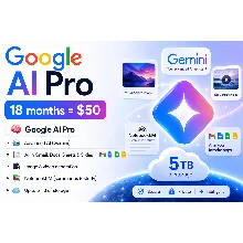 Gemini Pro — Google AI Pro на 18 месяцев (можно поделиться ещё с 5 аккаунтами)