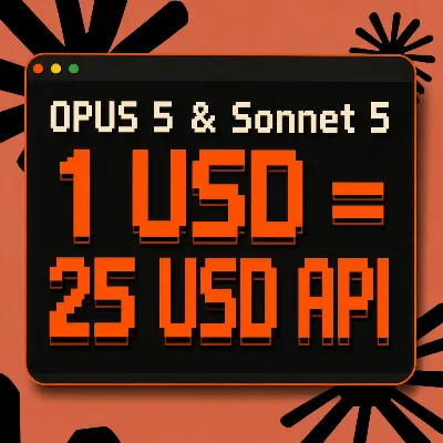 Claude Opus 5/Sonnet 5 API для Code и CLI — $1 = $25 кредитов | 25x выгода - irongamers.ru