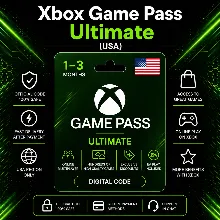Xbox Game Pass Ultimate (США) 1–3 месяца | Код активации Xbox