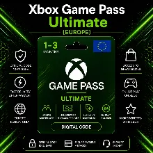 Xbox Game Pass Ultimate (Европа) 1–3 месяца | Код активации Xbox