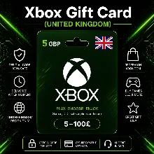 Xbox Gift Card (United Kingdom) 5–100 GBP | Xbox Top-Up Code