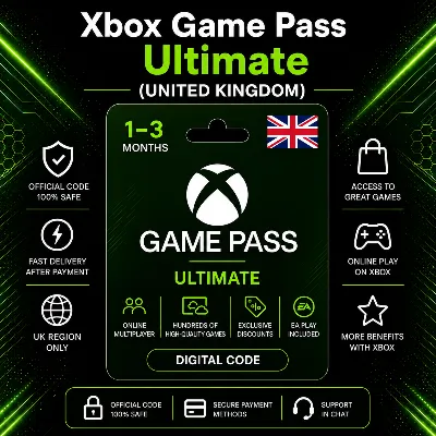 Xbox Game Pass Ultimate (Великобритания) 1–3 месяца | Код активации Xbox - irongamers.ru