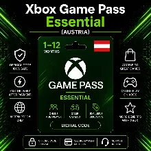 Xbox Game Pass Essential (Австрия) 1–12 месяцев | Код активации Xbox