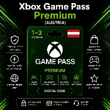 Xbox Game Pass Premium (Австрия) 1–3 месяца | Код активации Xbox