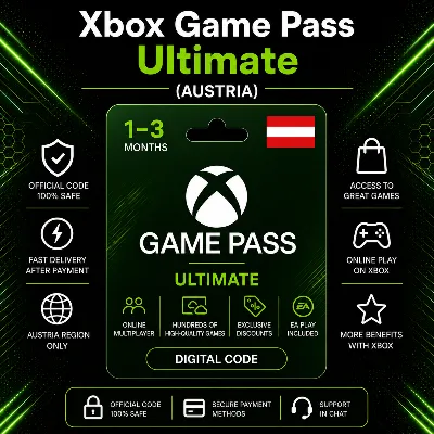 Xbox Game Pass Ultimate (Австрия) 1–3 месяца | Код активации Xbox - irongamers.ru