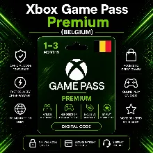 Xbox Game Pass Premium (Бельгия) 1–3 месяца | Код активации Xbox