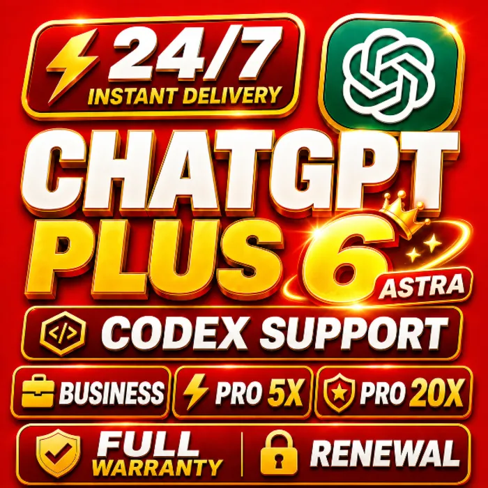 [24 · 7] ChatGPT 5.6 PLUS + Codex · PRO 5X · 20X · Business · ПОДПИСКА · ПРОДЛЕНИЕ