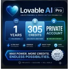Instant Activation Link|Lovable Pro 1 Year + 300 Bonus Credits