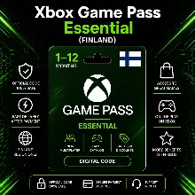 Xbox Game Pass Essential (Финляндия) 1–12 месяцев | Код активации Xbox