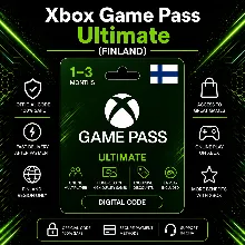 Xbox Game Pass Ultimate (Финляндия) 1–3 месяца | Код активации Xbox