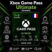 Xbox Game Pass Ultimate (Франция) 1–3 месяца | Код активации Xbox