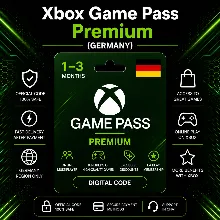 Xbox Game Pass Premium (Германия) 1–3 месяца | Код активации Xbox