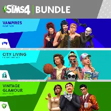 The Sims 4 набор Жизнь в городе, Вампиры и Гламурный винтаж 3в1 XBOX КЛЮЧ