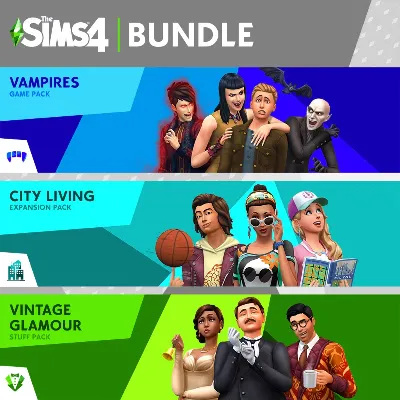 The Sims 4 набор Жизнь в городе, Вампиры и Гламурный винтаж 3в1 XBOX КЛЮЧ - irongamers.ru