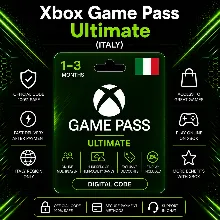 Xbox Game Pass Ultimate (Италия) 1–3 месяца | Код активации Xbox