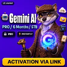 Gemini AI Pro 6 месяцев 5TB - подписка на аккаунт