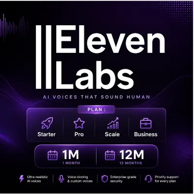 Eleven Labs — ПОДПИСКА НА ВАШ АККАУНТ | ElevenLabs - irongamers.ru