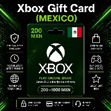 Xbox Gift Card (Mexico) 200–1000 MXN | Xbox Top-Up Code