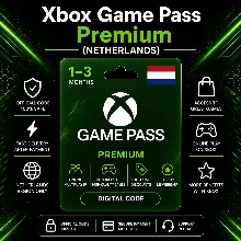 Xbox Game Pass Premium (Нидерланды) 1–3 месяца | Код активации Xbox