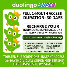 Duolingo Super асабісты месячны план на 30 дзён