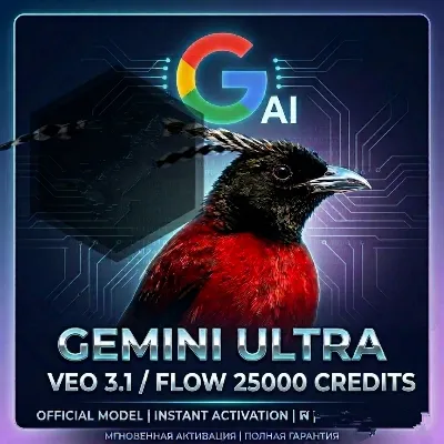 Gemini AI Ultra + Veo 3.1 + Flow 25K | Доступ на 30 дней и 1 день гарантии - irongamers.ru