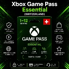 Xbox Game Pass Essential (Швейцария) 1–12 месяцев | Код активации Xbox