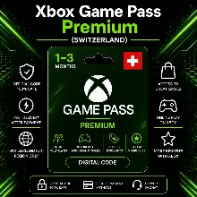 Xbox Game Pass Premium (Швейцария) 1–3 месяца | Код активации Xbox