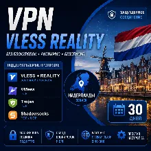 VPN VLESS REALITY (Нидерланды) — 30 дней