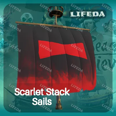 Sea of Thieves 【Scarlet Stack Sails】 РЕДКИЙ, УНИКАЛЬНЫЙ СКИН • КЛЮЧ • GLOBAL