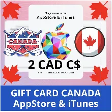 2 CAD КАНАДА iTUNES 2 CAD КОД КАРТА ПОПОЛНЕНИЯ iTunes КАНАДА АВТОВЫДАЧА
