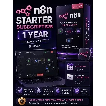 N8N Starter Subscription 1 Year - Private Account (Global)