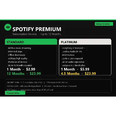 SPOTIFY PREMIUM SUBSCRIPTION - India Region - irongamers.ru
